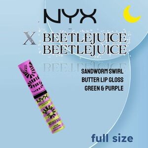 *⚡️📦🆕*BNIB* NYX | FULL| SANDWORM SWIRL BUTTER LIP GLOSS -Purple/Green